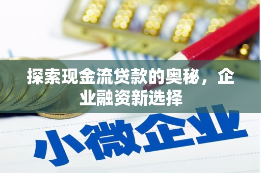 伸港探索现金流贷款的奥秘，企业融资新选择