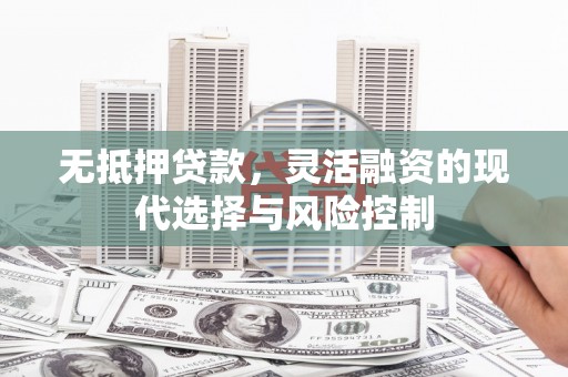 伸港无抵押贷款，灵活融资的现代选择与风险控制