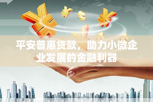 伸港平安普惠贷款，助力小微企业发展的金融利器