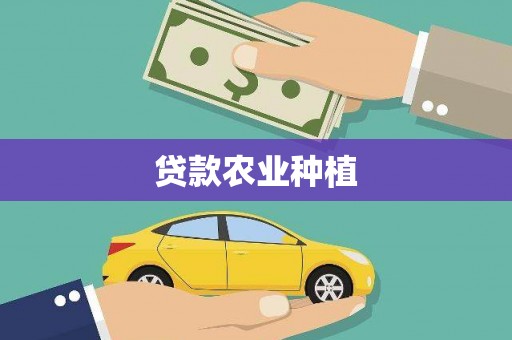 伸港贷款农业种植