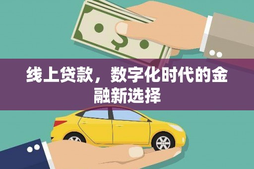 伸港线上贷款，数字化时代的金融新选择