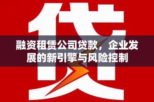 伸港融资租赁公司贷款，企业发展的新引擎与风险控制