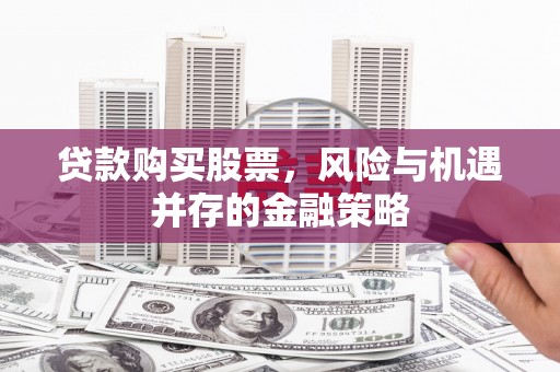 伸港贷款购买股票，风险与机遇并存的金融策略